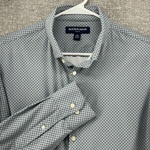 Mizzen+Main Leeward Trim No Tuck Geometric Light Green Long Sleeve Casual